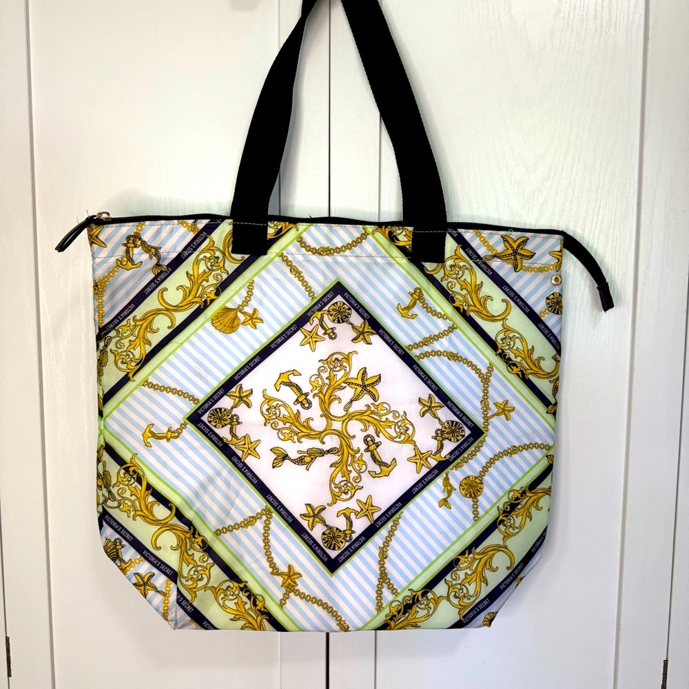 Victoria’s Secret Nautical Baroque Insulated Tote Bag 14x16